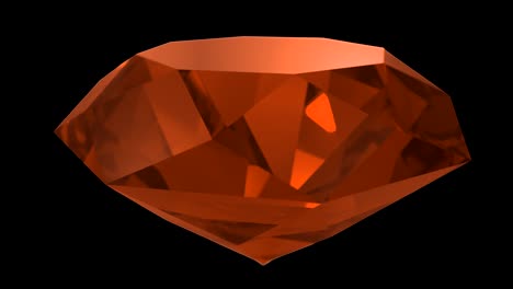 Amber-orange-gemstone-gem-stone-spinning-wedding-background-loop-4K